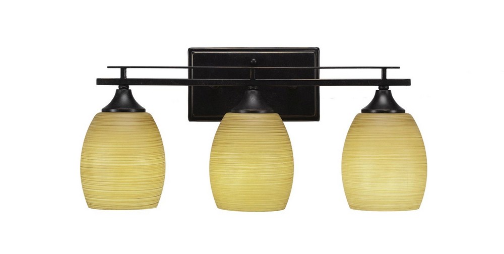 2766069 Toltec Lighting-133-DG-625-Uptowne - 3 Light Bath  sku 2766069