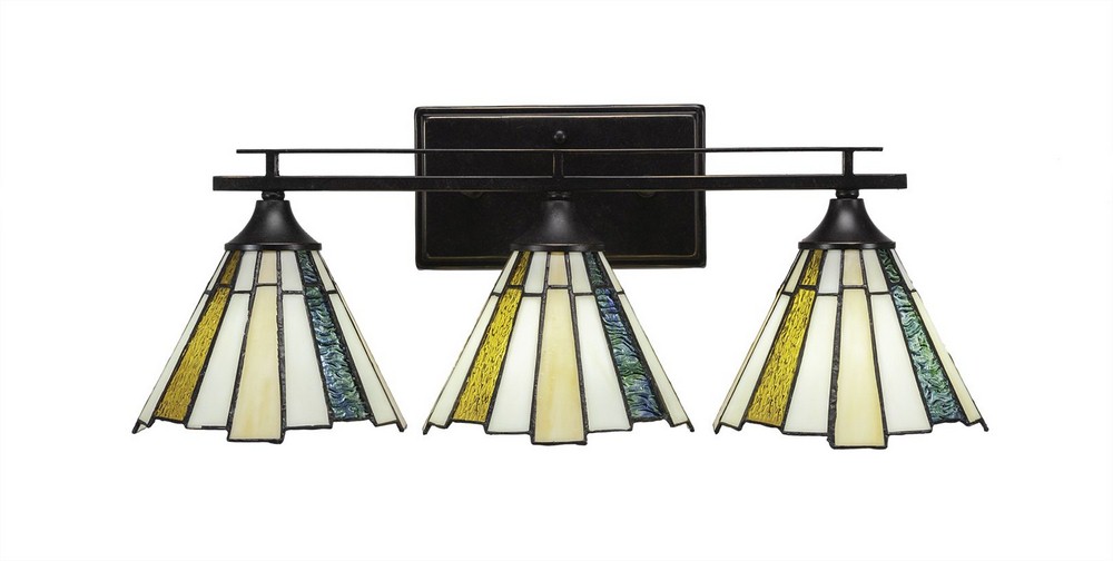 2766057 Toltec Lighting-133-DG-9335-Uptowne - 3 Light Bath sku 2766057