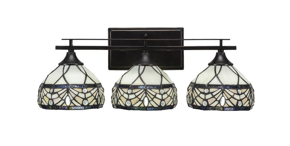 2766053 Toltec Lighting-133-DG-9485-Uptowne - 3 Light Bath sku 2766053