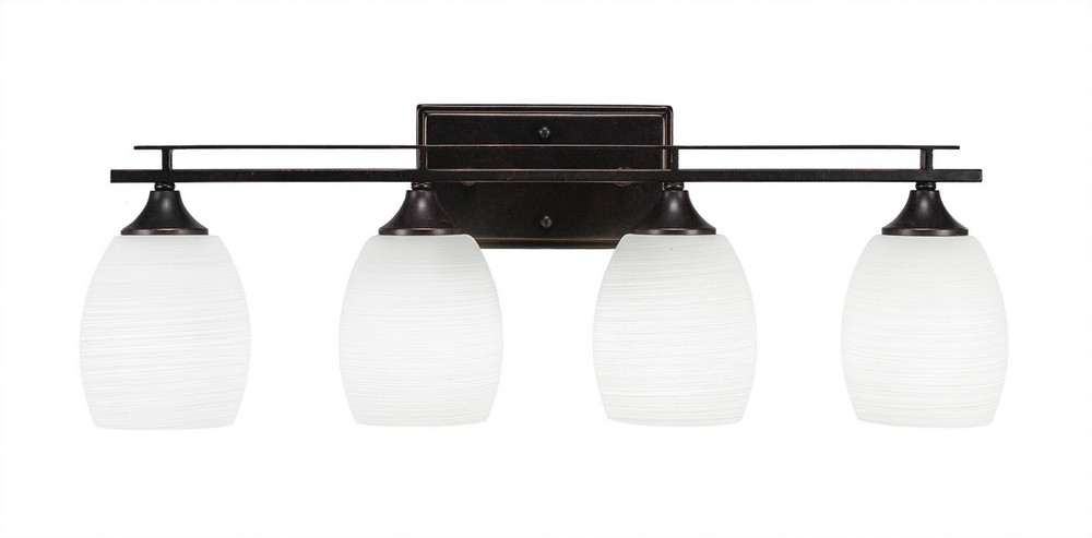 2766026 Toltec Lighting-134-DG-615-Uptowne - 4 Light Bath  sku 2766026