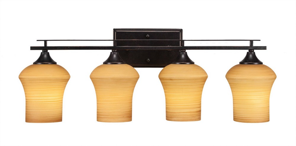 2766024 Toltec Lighting-134-DG-680-Uptowne - 4 Light Bath  sku 2766024