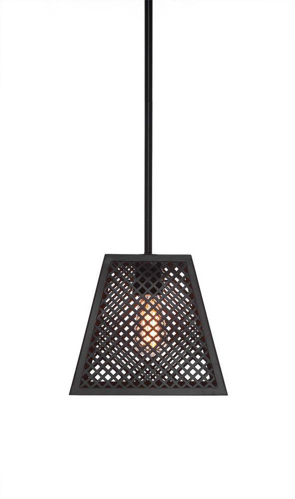 Toltec Lighting-1440-ES-LED18A-Corbello - 28W 4 LED Mini Pendant-8.5 Inches Tall and 9.5 Inches Wide   Espresso Finish