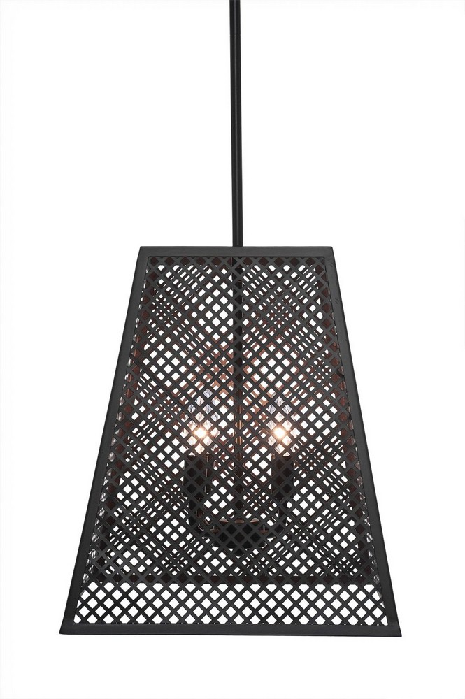 Toltec Lighting-1441-ES-Corbello - 4 Light Pendant-16 Inches Tall and 14 Inches Wide Espresso  Espresso Finish