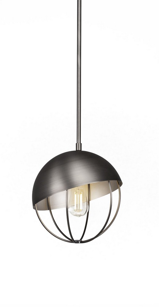 Toltec Lighting-1504-BN-LED18C-Neo - 7W 1 LED Stem Pendant With Hang Straight Swivel-10.75 Inches Tall and 9.75 Inches Wide Brushed Nickel 2700 Brushed Nickel Finish