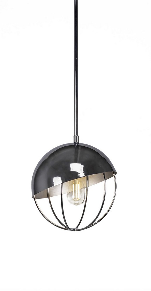 Toltec Lighting-1504-CH-LED18C-Neo - 7W 1 LED Stem Pendant With Hang Straight Swivel-10.75 Inches Tall and 9.75 Inches Wide Chrome 2700 Brushed Nickel Finish