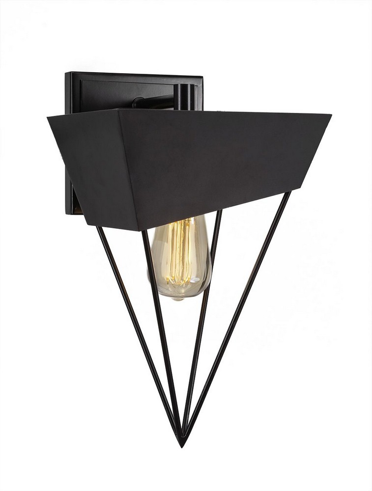 Toltec Lighting-1513-ES-LED18A-Neo - 7W 1 LED Wall Sconce-14 Inches Tall and 9.75 Inches Wide Espresso  New Age Brass Finish