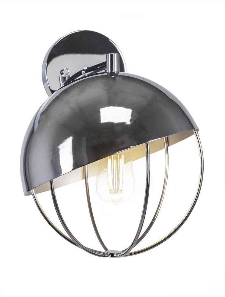 Toltec Lighting-1514-CH-LED18C-Neo - 7W 1 LED Wall Sconce-14 Inches Tall and 9.75 Inches Wide Chrome  New Age Brass Finish