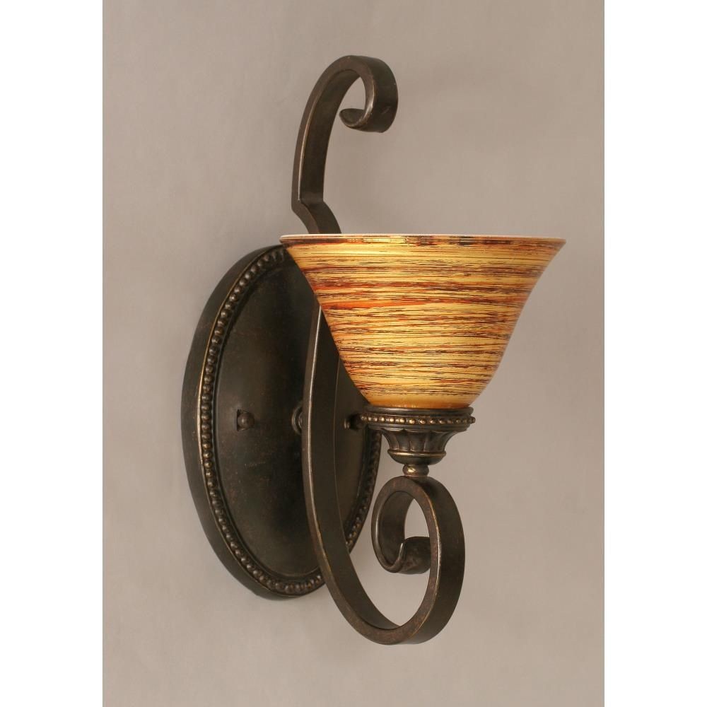 1091701 Toltec Lighting-160-DG-454-Elegante - 1 Light Wall sku 1091701