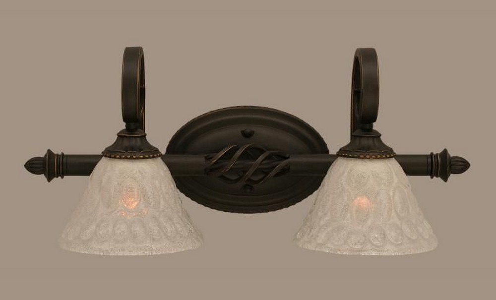 1091687 Toltec Lighting-162-DG-451-Elegante - 2 Light Bath sku 1091687