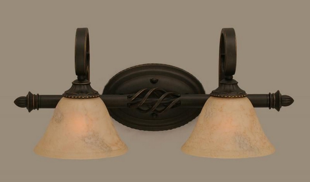 1091681 Toltec Lighting-162-DG-508-Elegante - 2 Light Bath sku 1091681