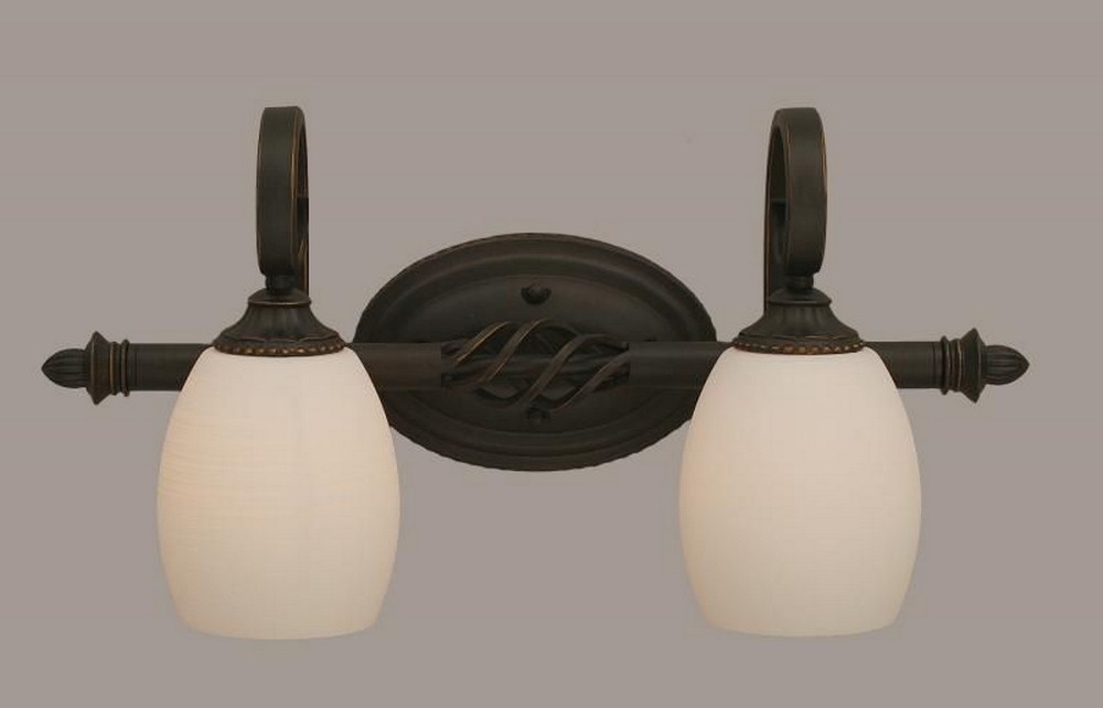 1091679 Toltec Lighting-162-DG-615-Elegante - 2 Light Bath sku 1091679