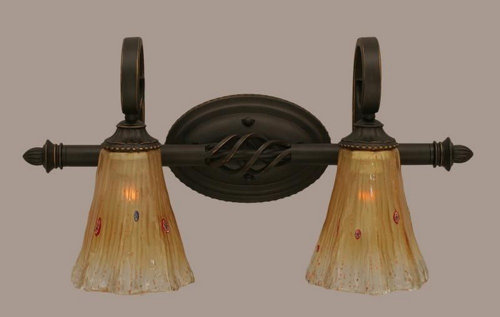 1091674 Toltec Lighting-162-DG-720-Elegante - 2 Light Bath sku 1091674