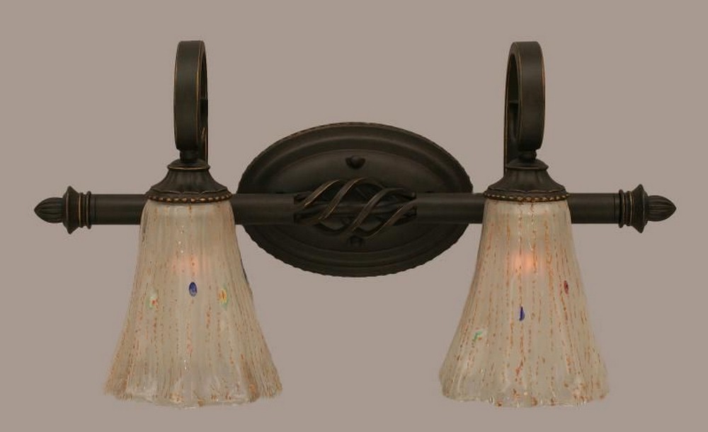 1091673 Toltec Lighting-162-DG-721-Elegante - 2 Light Bath sku 1091673