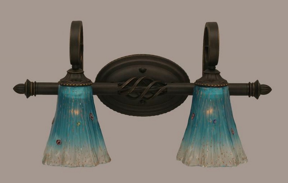 1091671 Toltec Lighting-162-DG-725-Elegante - 2 Light Bath sku 1091671