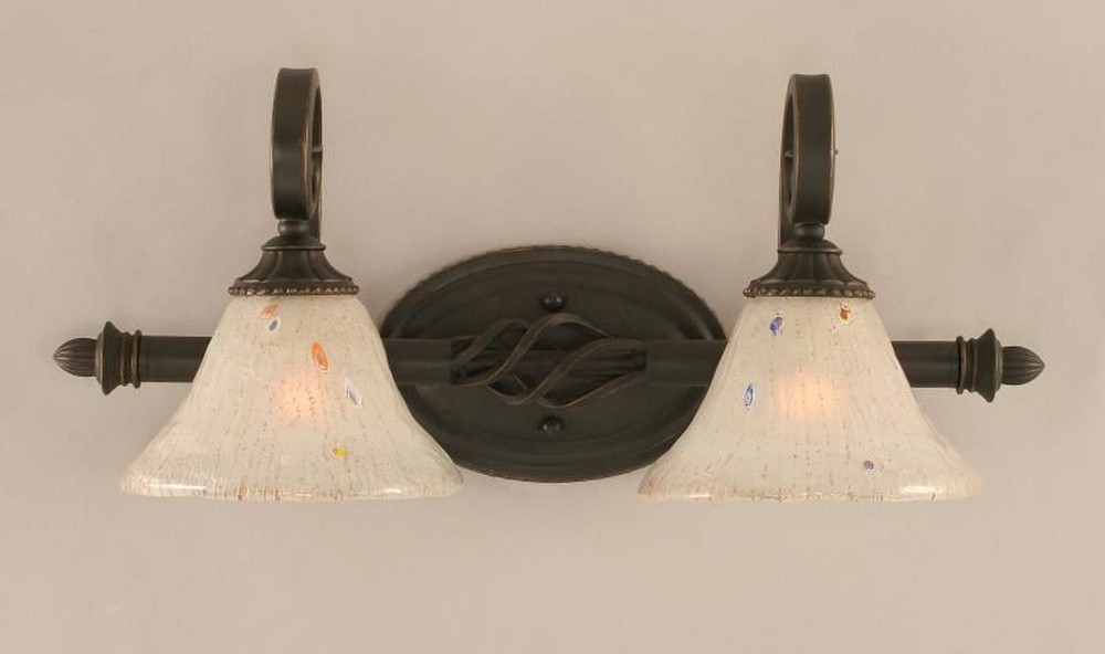 1091667 Toltec Lighting-162-DG-751-Elegante - 2 Light Bath sku 1091667