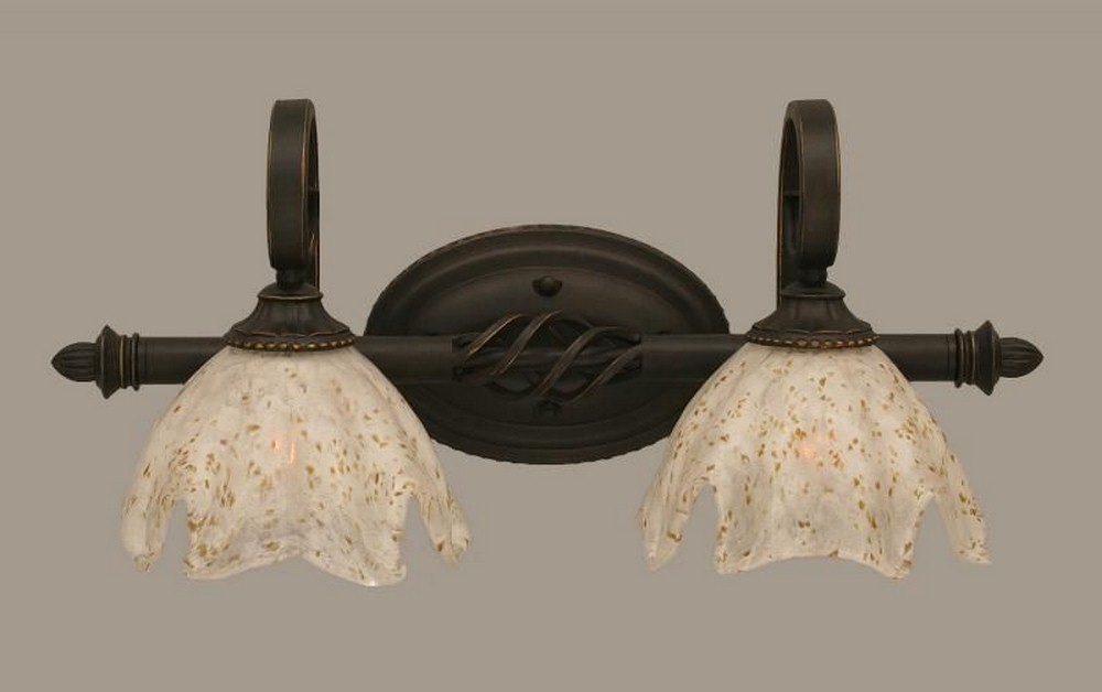 1091665 Toltec Lighting-162-DG-755-Elegante - 2 Light Bath sku 1091665