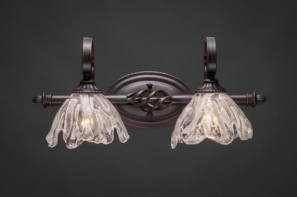 1091663 Toltec Lighting-162-DG-759-Elegante - 2 Light Bath sku 1091663