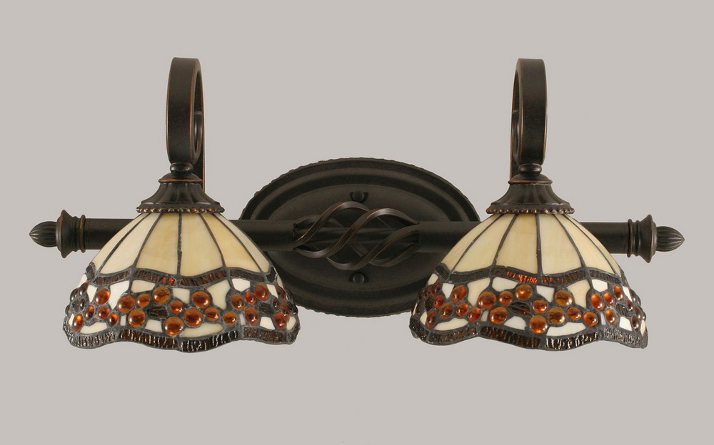 1682581 Toltec Lighting-162-DG-9975-Elegante - 2 Light Bat sku 1682581