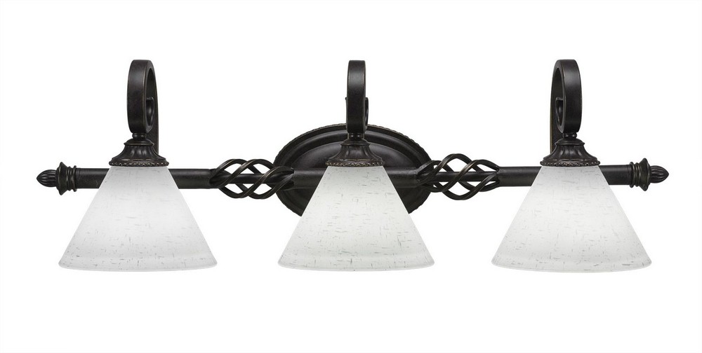 2766390 Toltec Lighting-163-DG-312-Elegante - 3 Light Bath sku 2766390