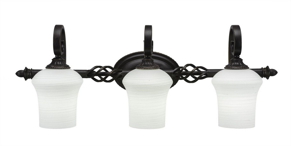 2766385 Toltec Lighting-163-DG-681-Elegante - 3 Light Bath sku 2766385