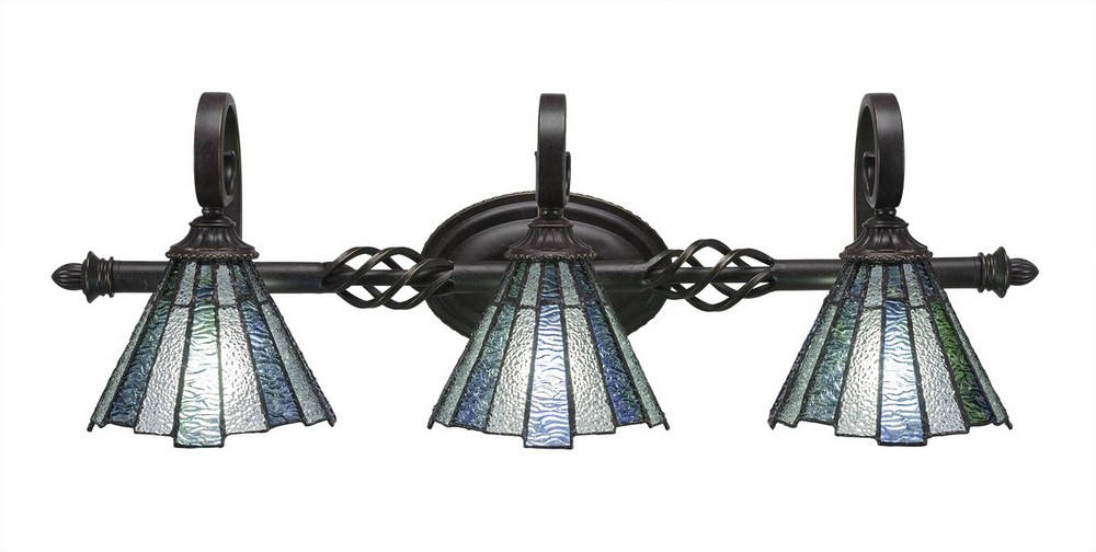 2766380 Toltec Lighting-163-DG-9325-Elegante - 3 Light Bat sku 2766380