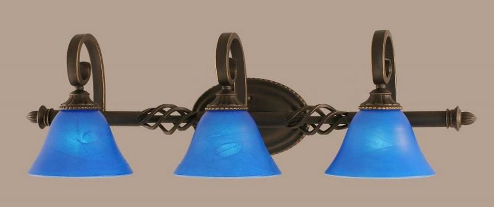 1091653 Toltec Lighting-163-DG-4155-Elegante - 3 Light Bat sku 1091653