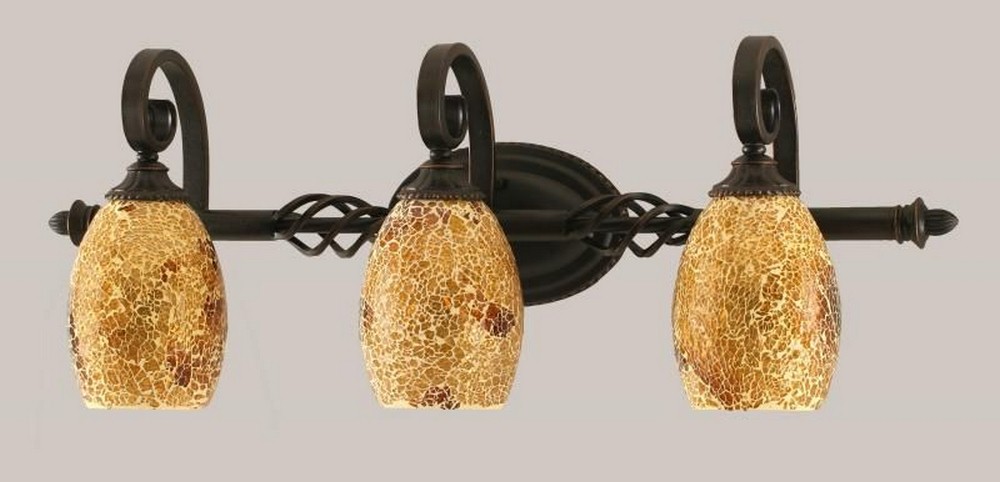 1755832 Toltec Lighting-163-DG-4175-Elegante - 3 Light Bat sku 1755832