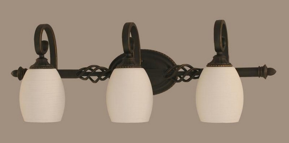 1091644 Toltec Lighting-163-DG-615-Elegante - 3 Light Bath sku 1091644