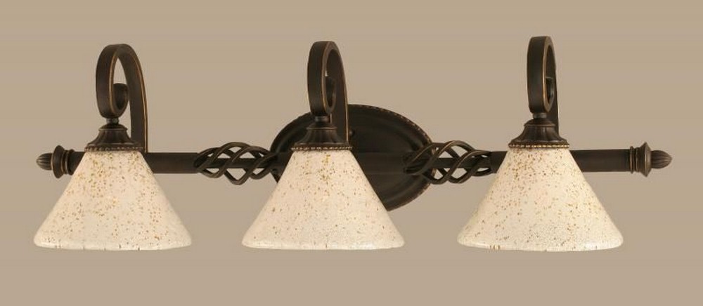 1091642 Toltec Lighting-163-DG-7145-Elegante - 3 Light Bat sku 1091642