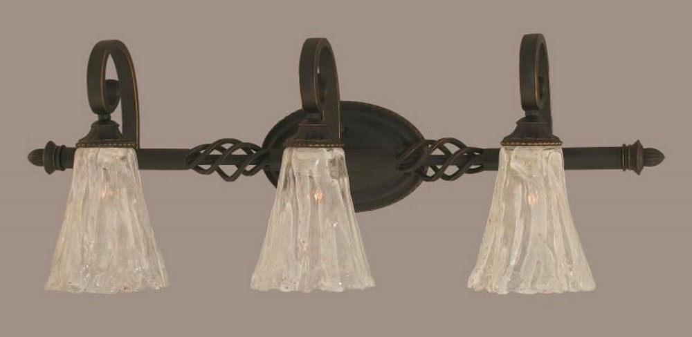 1091834 Toltec Lighting-163-DG-729-Elegante - 3 Light Bath sku 1091834