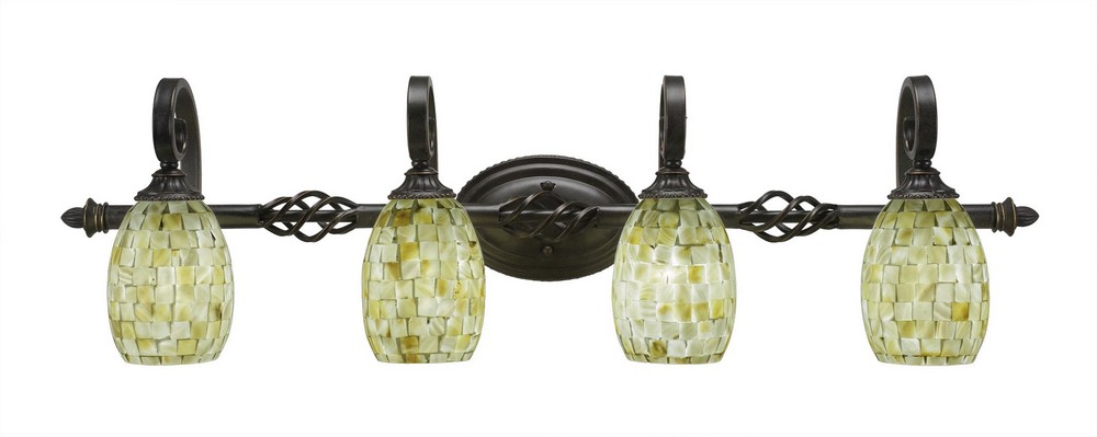 2766365 Toltec Lighting-164-DG-406-Elegante - 4 Light Bath sku 2766365