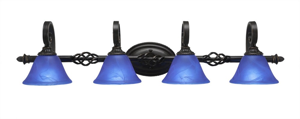 2766362 Toltec Lighting-164-DG-4155-Elegante - 4 Light Bat sku 2766362