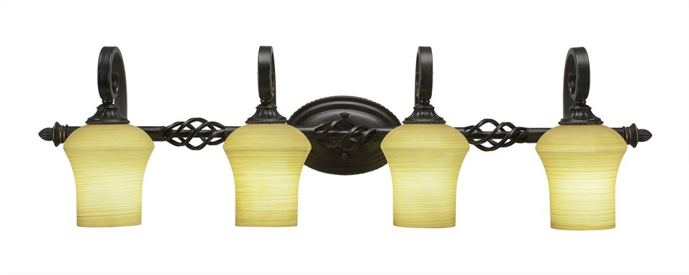 2766352 Toltec Lighting-164-DG-680-Elegante - 4 Light Bath sku 2766352