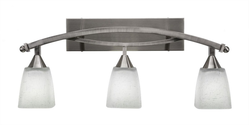 2766489 Toltec Lighting-173-BN-460-Bow - 3 Light Bath Bar- sku 2766489