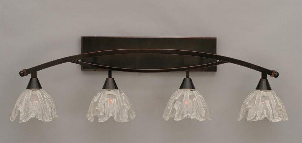 1091969 Toltec Lighting-174-BC-759-Bow - 4 Light Bath Bar- sku 1091969