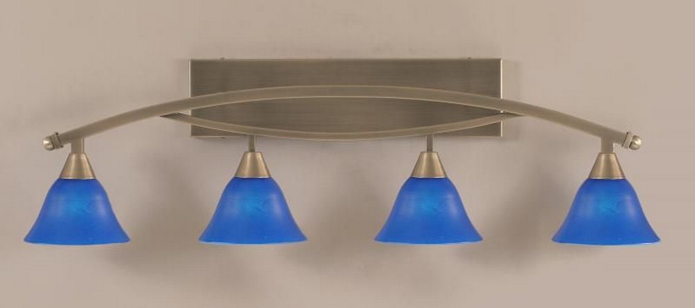 1091959 Toltec Lighting-174-BN-4155-Bow - 4 Light Bath Bar sku 1091959