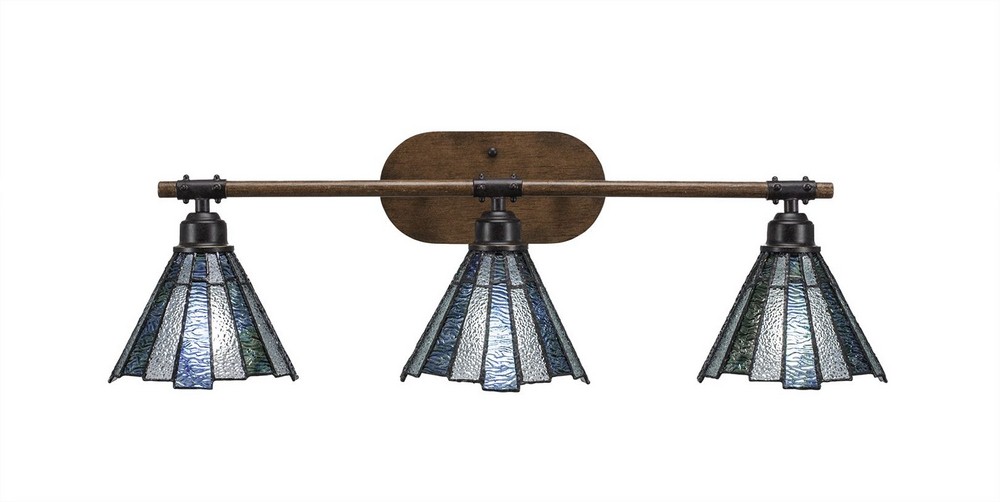 2766552 Toltec Lighting-1753-9325-Blacksmith - 3 Light Bat sku 2766552