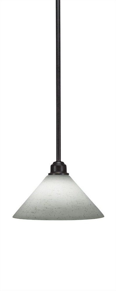 Toltec Lighting-1761-314-Blacksmith - 1 Light Mini Pendant-5.75 Inches Tall and 10 Inches Wide   White Muslin Finish