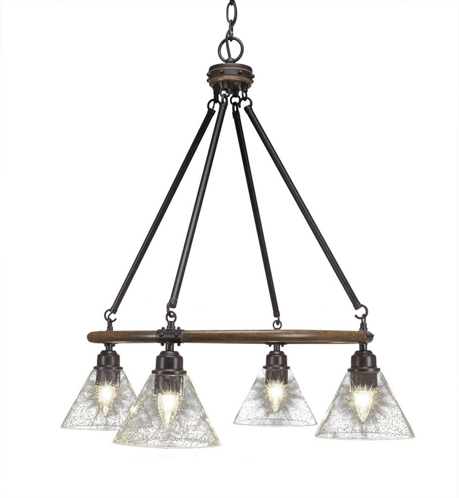 2766535 Toltec Lighting-1764-302-Blacksmith - 4 Light Chan sku 2766535