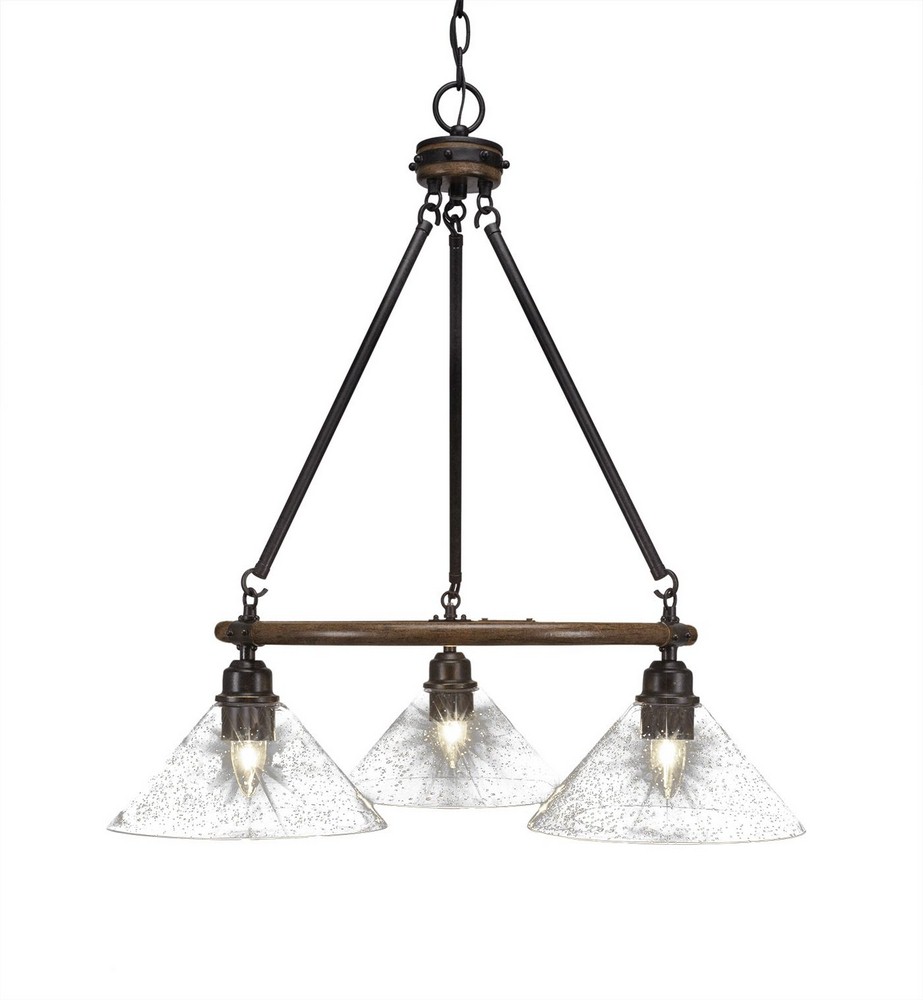 2766529 Toltec Lighting-1766-304-Blacksmith - 3 Light Chan sku 2766529