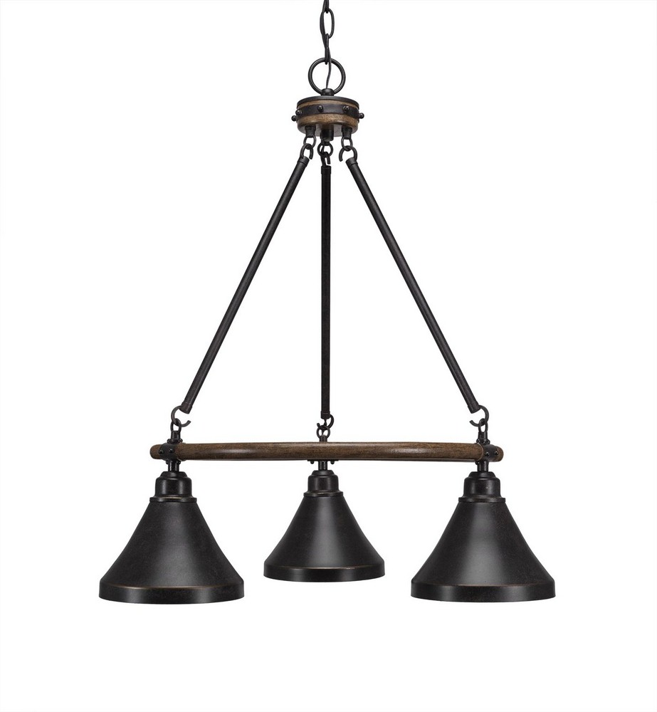 2766526 Toltec Lighting-1766-410-DG-Blacksmith - 3 Light C sku 2766526