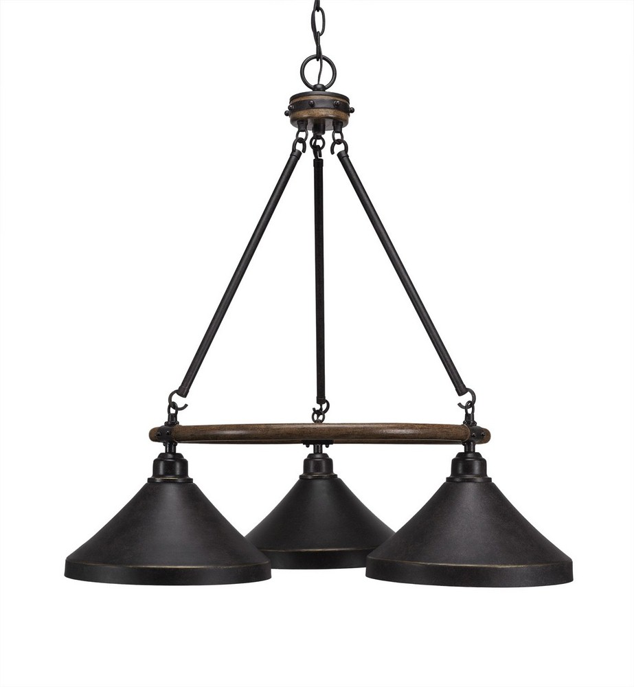 2766525 Toltec Lighting-1766-418-DG-Blacksmith - 3 Light C sku 2766525