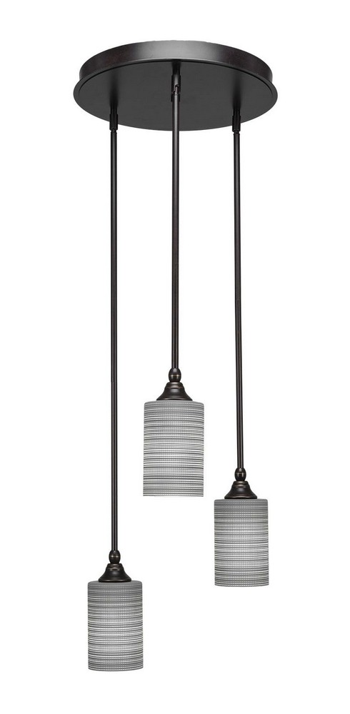 2894913 Toltec Lighting-2143-DG-4062-Empire - 3 Light Clus sku 2894913