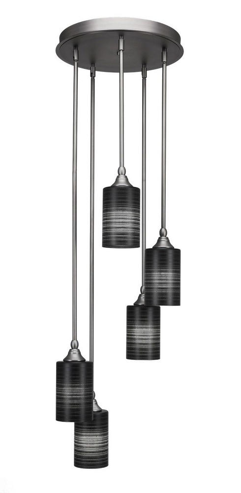 2894929 Toltec Lighting-2145-BN-4069-Empire - 5 Light Clus sku 2894929