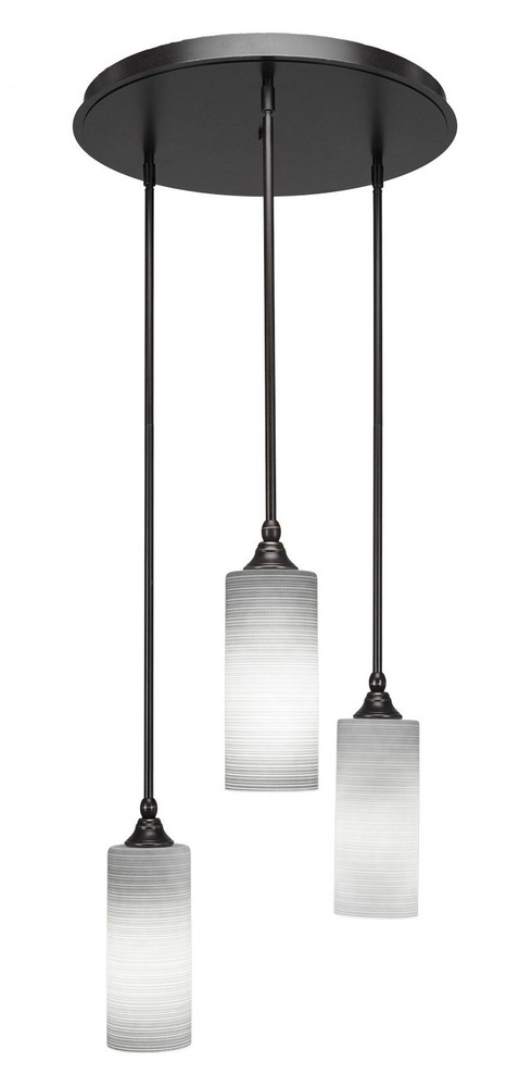 2894953 Toltec Lighting-2183-DG-4091-Empire - 3 Light Clus sku 2894953