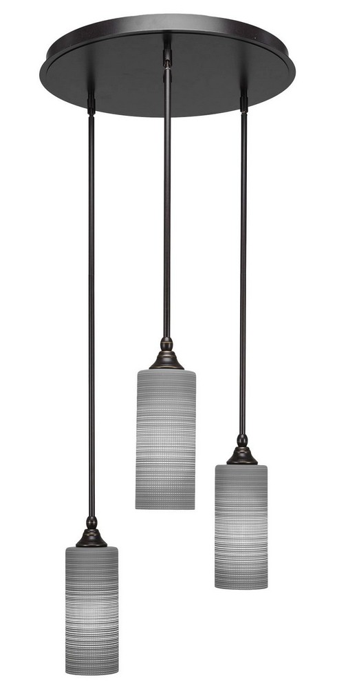 2894954 Toltec Lighting-2183-DG-4092-Empire - 3 Light Clus sku 2894954