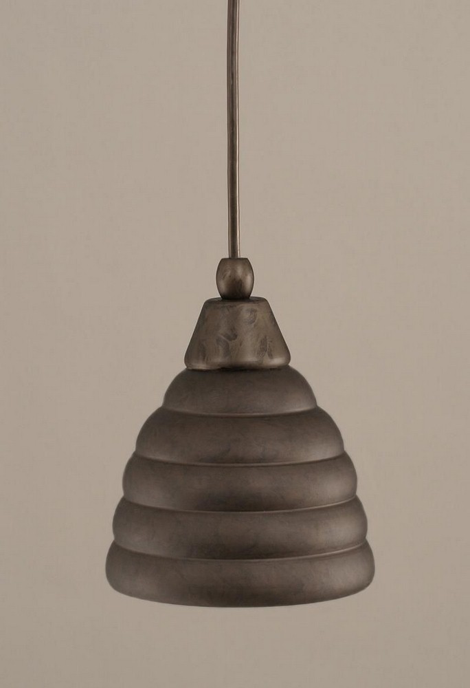 Toltec Lighting-22-BRZ-425-Any - 1 Light Mini Pendant-7.25 Inches Tall and 6 Inches Wide Bronze  Bronze Finish with Bronze Beehive Metal Shade