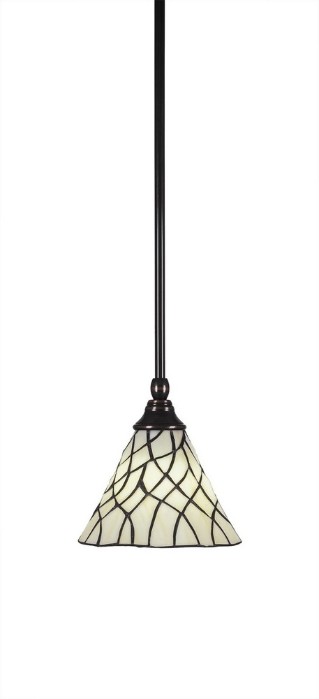 Toltec Lighting-23-BC-9115-Any - 1 Light Stem Mini Pendant With Hang Straight Swivel-7 Inches Tall and 7 Inches Wide Black Copper Sandhill Art Any - 1 Light Stem Mini Pendant With Hang Straight Swivel