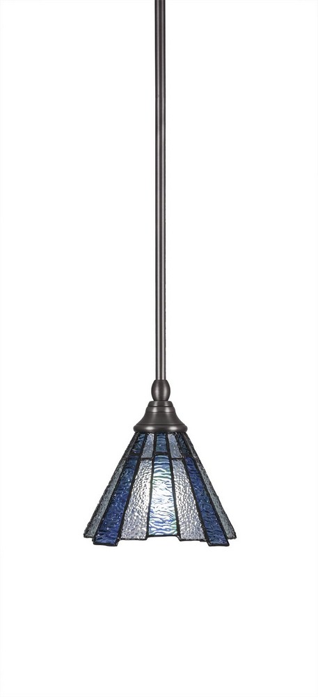 Toltec Lighting-23-BN-9325-Any - 1 Light Stem Mini Pendant With Hang Straight Swivel-7 Inches Tall and 7 Inches Wide Brushed Nickel Sea Ice Art Any - 1 Light Stem Mini Pendant With Hang Straight Swive