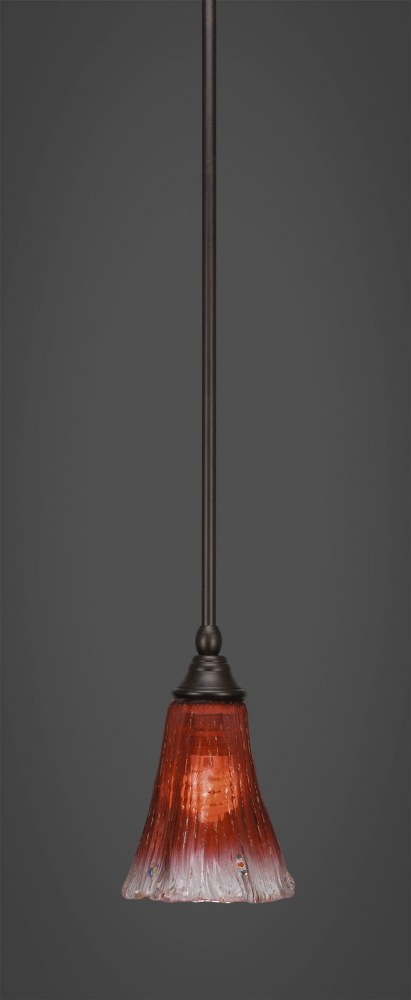 Toltec Lighting-23-BRZ-726-Stem - 1 Light Stem Mini Pendant With Hang Straight Swivel-8.25 Inches Tall and 5.5 Inches Wide   Stem - 1 Light Stem Mini Pendant With Hang Straight Swivel-8.25 Inches Tall